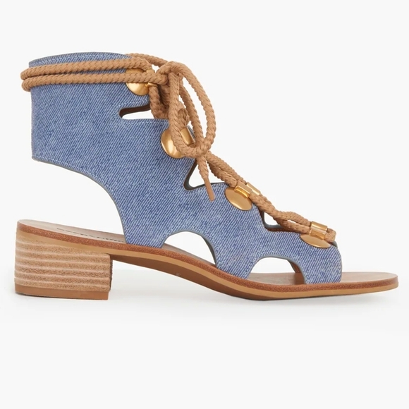 **HP** SEE BY CHLOE Denim Sandals - Picture 2 of 10